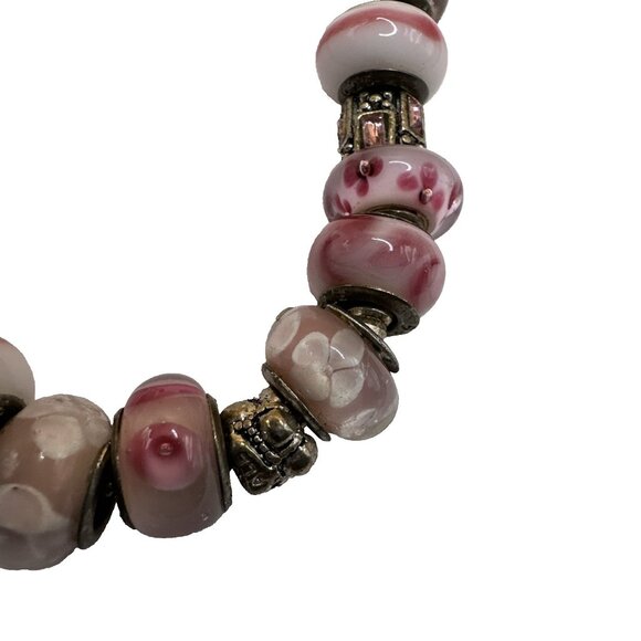 Pandora Sterling Silver Moments Snake Chain Barrel Clasp Bracelet 7.9" - Picture 6 of 7